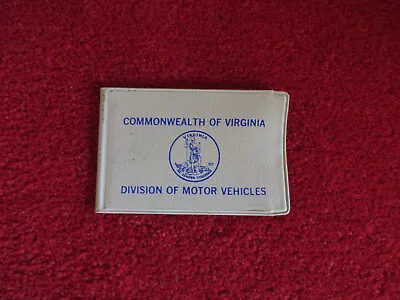 Vintage 1970s Virginia VA Drivers License Vinyl Bifold Cover Protector - No ID • $19.99