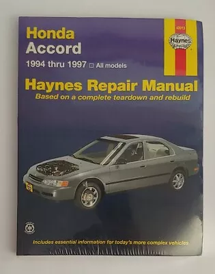 Haynes Repair Manual 42013 Honda Accord 1994-1997 All Models New Sealed • $19.99