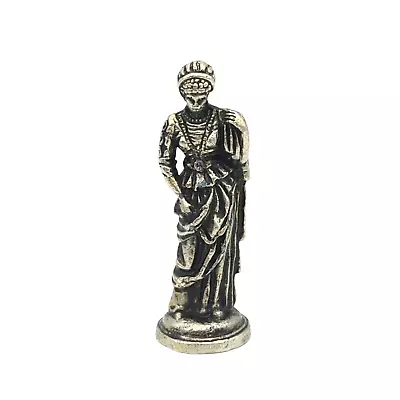 Vintage Heavy Metal Pewter Roman Chess Piece QUEEN Silver Color • $16.99