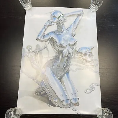 Hajime Sorayama - Sexy Robot Pinup Large Art Poster - 70x50cm Retro Fine Art • £60