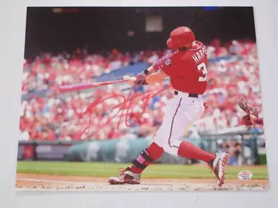 Bryce Harper Of The Washington Nationals Signed Autographed 8x10 Photo PAAS COA • $70