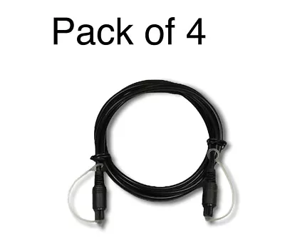 4-Pack 5 FT Digital Fiber Optic Audio Cable Optical SPDIF NEW • $7