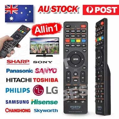 Universal TV Remote Control LCD/LED For Sony/Samsung/Panasonic/LG/TCL/Soniq AUS • $5.95