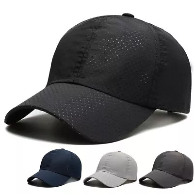 Fast Dry Breathable Sport Cap Baseball Cap Golf Ball Dad Hat Adjustable Cap • $6.95