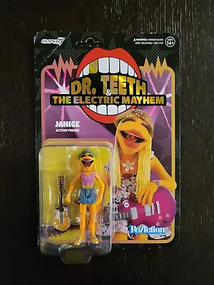 Janice 3.75  Dr. Teeth The Electric Mayhem THE MUPPETS ReAction Super 7 NEW #2 • $23.98