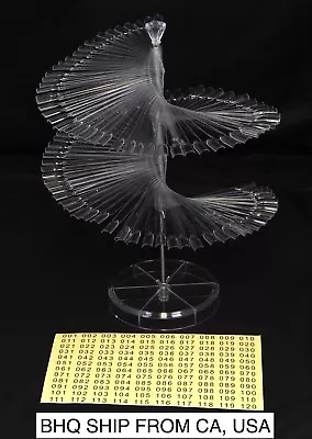 120 Pcs Nail Tips Sticks Display Stand Spiral Display For UV Gel Polish - Clear • $12.99