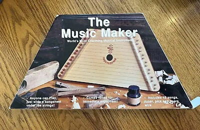 Vintage Nepenenoyka THE MUSIC MAKER Lap Harp Musical Instrument Never Been Used • $29.99