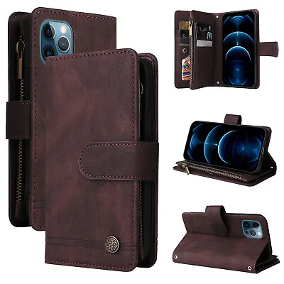 Skin Feel Leather Flip Wallet Case Phone Cover For Xiaomi 11 Note 11 Pro Note 11 • $14.29