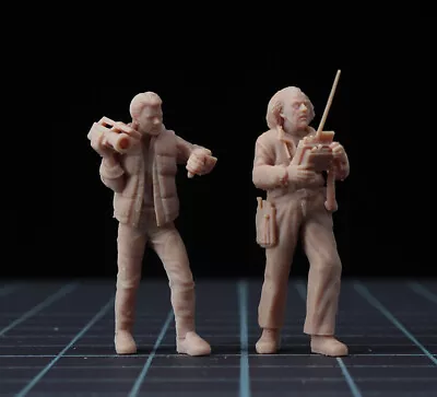 3D Print TOY 1/64 1/43 Martin & Dr. Brown Unpaint Figure For 1:64 Car Mini Sand  • $10.50