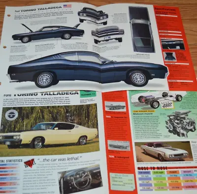 1969 Ford Torino Talladega Spec Info Poster Original Brochure Ad Boss 429 • $19.99