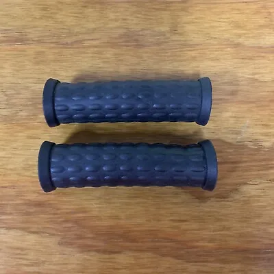 Bicycle Grips Snake Grip Style Soft Black Fits Many Bikes Vintage Nos • $14.99