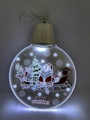 £5 • Buy Flashing LED Christmas Decoration Santa And Reindeer Design