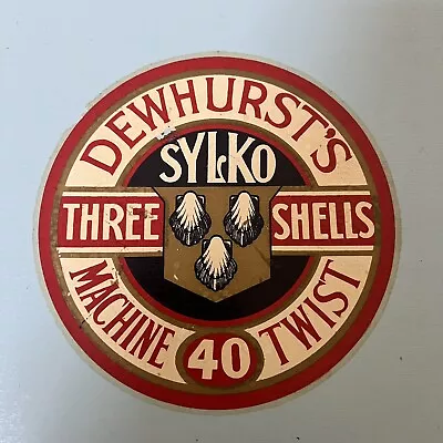 Vintage Dewhurst’s ‘Sylko’ Three Shells Haberdashery Box • £165