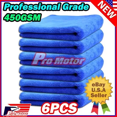 Microfiber Cleaning Cloth Towel No Scratch Rag Wax Polishing Detailing Drying • $7.90