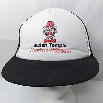 Shriners Sudan Temple Shrine Circus Clown Trucker Cap Snap Back Vtg Yupoong Hat • $17.99