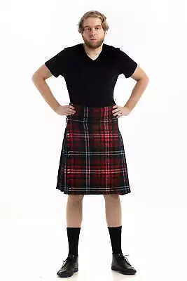 Wilson Modern Tartan Kilt 5 Yards Men's Traditional Kilt 100% Acrylic Wool • $78.99