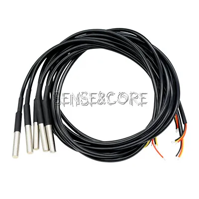 1/2/5/10PCS DS18B20 Waterproof Digital Thermal Probe Sensor Cable 1M For Arduino • $2.12