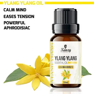 Ylang Ylang Essential Oil AROMATHERAPY Fragrances NATURAL ORGANIC Diffuser 10ml • £2.99