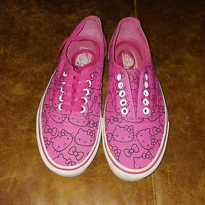 VANS Authentic Off The Wall Pink Hello Kitty Women's Size 9 • $29.99