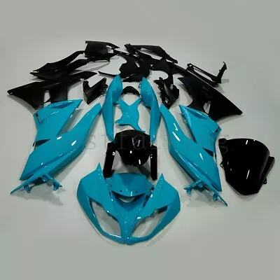 Blue Black Fairing For Kawasaki Ninja 250R 2008-2012 EX250 ABS Injection Body • $369