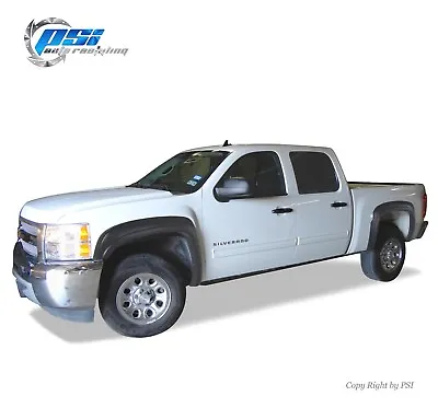Black Paintable OE Style Fender Flares 07-13 Silverado 1500 Short Bed 69.3  Only • $265.05