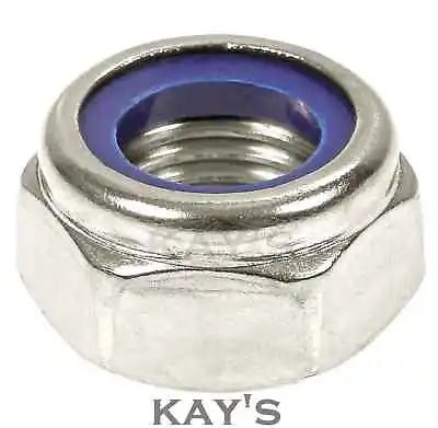 Nyloc Nuts Nylon Insert Locking Nuts Bright Zinc Plated Type T Grade 6 Din 985 • £280.85