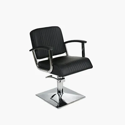 Salon Fit Madison Hydraulic Styling Chair Black With Black Piping • £295