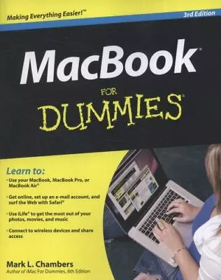 MacBook For Dummies By Chambers Mark L. • $6.28