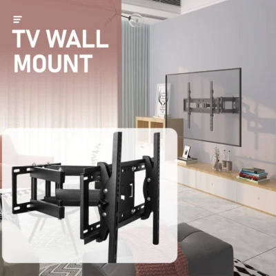 $55 • Buy TV Bracket Wall Mount 32 40 42 46 50 52 6065 70 85  Full Motion Swivel LCD LED