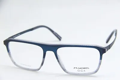 New Morel Oga 10160o Bb08 Blue Grey Authentic Eyeglasses 56-17 • $132.61