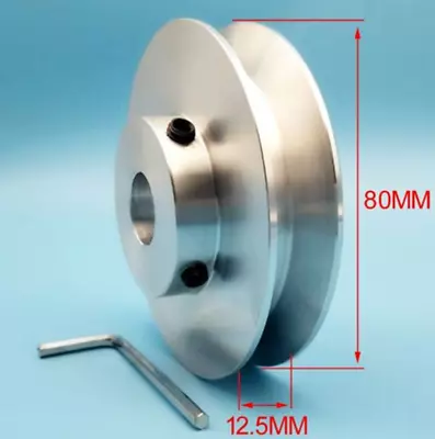 $32.09 • Buy 1pc OD80mm HOLE DIA19mm V-Groove Step Pulley For 1/2  V Rubber Belt - Select