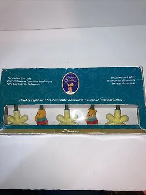 The Disney Store Winnie The Pooh Enchanted Christmas Lights Set Holiday 10 Vtg  • $15