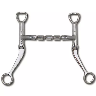 Myler Triple Barrel Mullen Mouth Flat Shank Western Bit MB 32-3 Myler Level 2 • $189.95