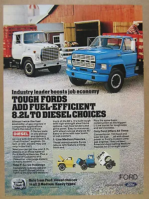 1981 Ford F-Series Medium-duty & L-Line Trucks Farm Photo Vintage Print Ad • $8.29