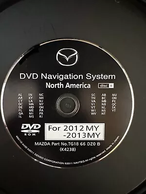 OEM Mazda Navigation Disc TG18 66 DZ0 B  2012 2013 Disc B - East Coast. • $99