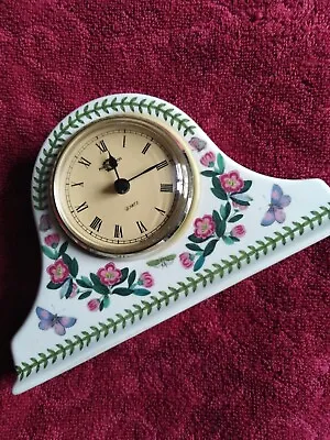 £19.95 • Buy Portmeirion Botanic Garden Mantle Clock. 11 X 17cm. Working Rhododendron Reverse