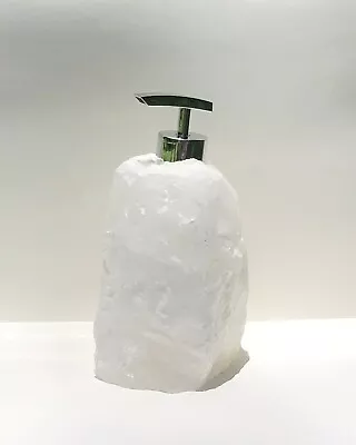 White Quartz Soap Dispenser Made In Crystal Rock • $120