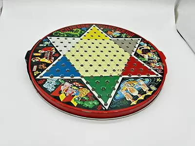 Vintage Chinese Checkers Pixie Game By Steven St Louis Mo Metal  **READ** • $10.99