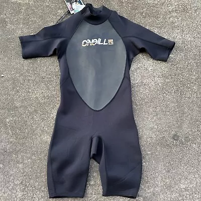 O'Neill Wetsuit Mens Back Zip S/S Spring Wetsuit BLK/X-Large • $68.99