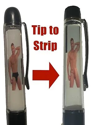 £3.99 • Buy Tip & Strip Nude Man Pen~Naughty Novelty Male Striptease Naked Male Xmas Filler