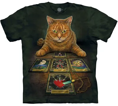 £29.99 • Buy THE READER TAROT CAT The Mountain T Shirt Lisa Parker Unisex