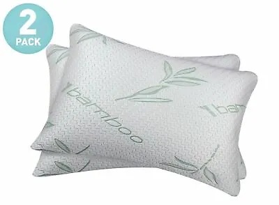 2 PACK Bamboo Shredded Memory Foam Pillow King Size US SELLER • $25.99
