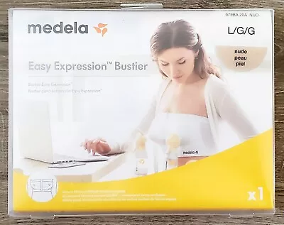 Medela Easy Expression Bustier Nursing Bra Nude (Size Large) New • $14