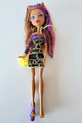 Clawdeen Ghouls Night Out Monster High Doll Purse Sleeve Shirt Bracelet 2008 • $19.99