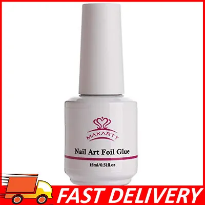 Nail Art Foil Glue Gel For Foil Stickers Nail Transfer Tips Manicure Art 15ML • $15.01