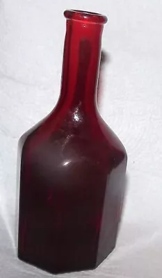 Wheaton Ruby Red Glass Bottle 5 1/2  Bottle • $4.99