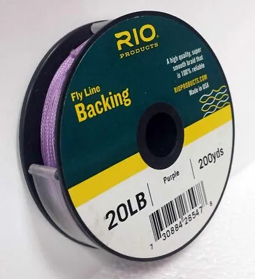 Rio 20 Lb 200 Yard Spool Of Dacron Backing In Purple Fly Line & Reel Backing • $13.95