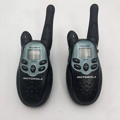 Lot Of 2 Motorola TalkAbout T5000 Radios 2-Way Walkie-Talkies UNTESTED READ B • $14.99