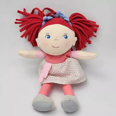 Haba Mirli Fabric Girl Doll Redhead Pigtails Freckles Blue Eyes 8  Soft Plush • $14.99