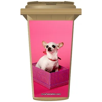 £9.99 • Buy Chihuahua In A Box Wheelie Bin Sticker Panel